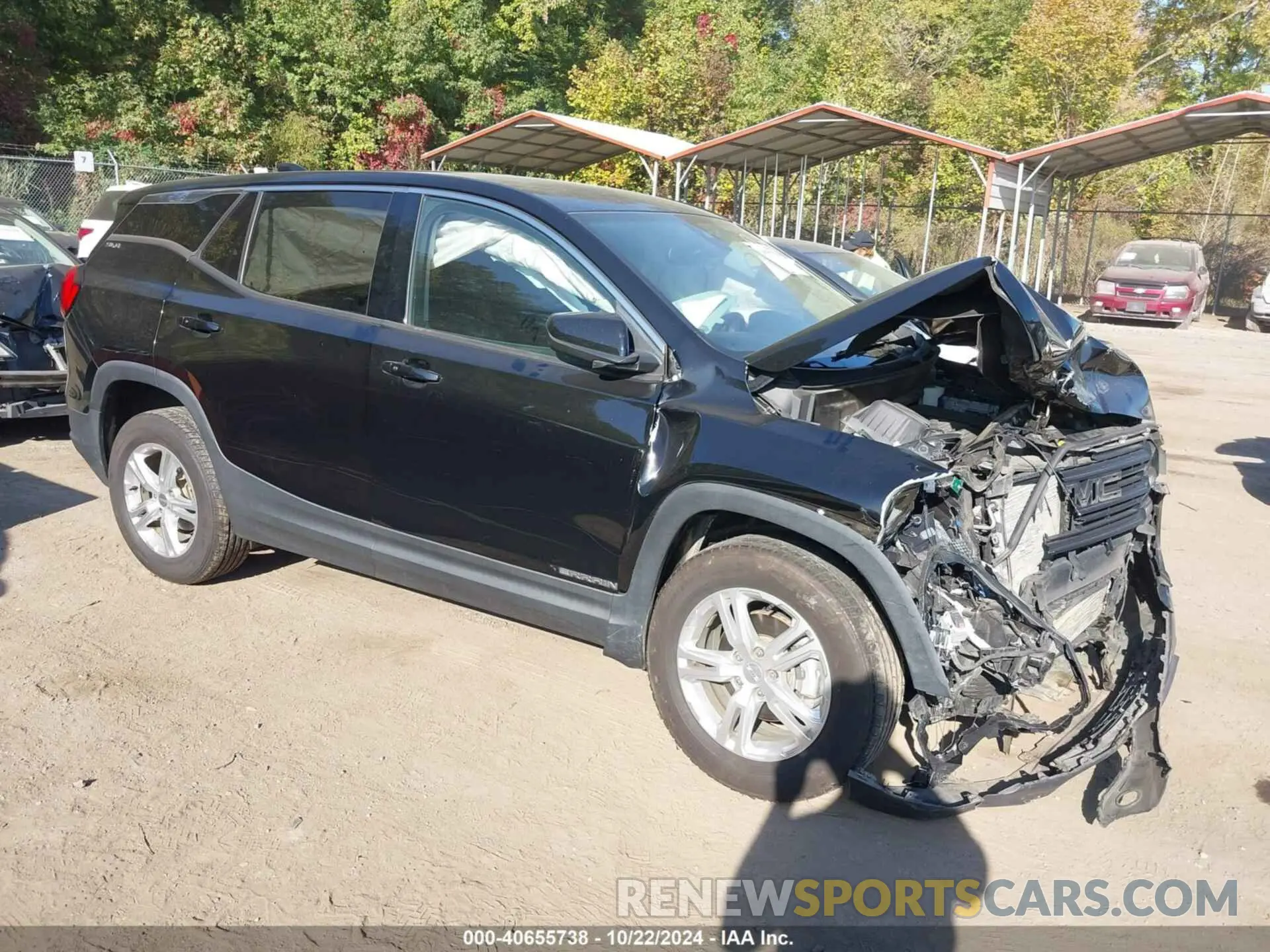 1 Photograph of a damaged car 3GKALMEV8LL124570 GMC TERRAIN 2020
