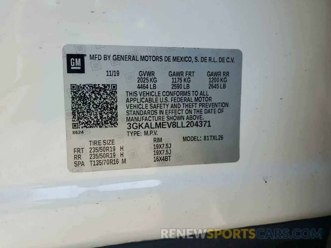 15 Photograph of a damaged car 3GKALMEV8LL204371 GMC TERRAIN 2020