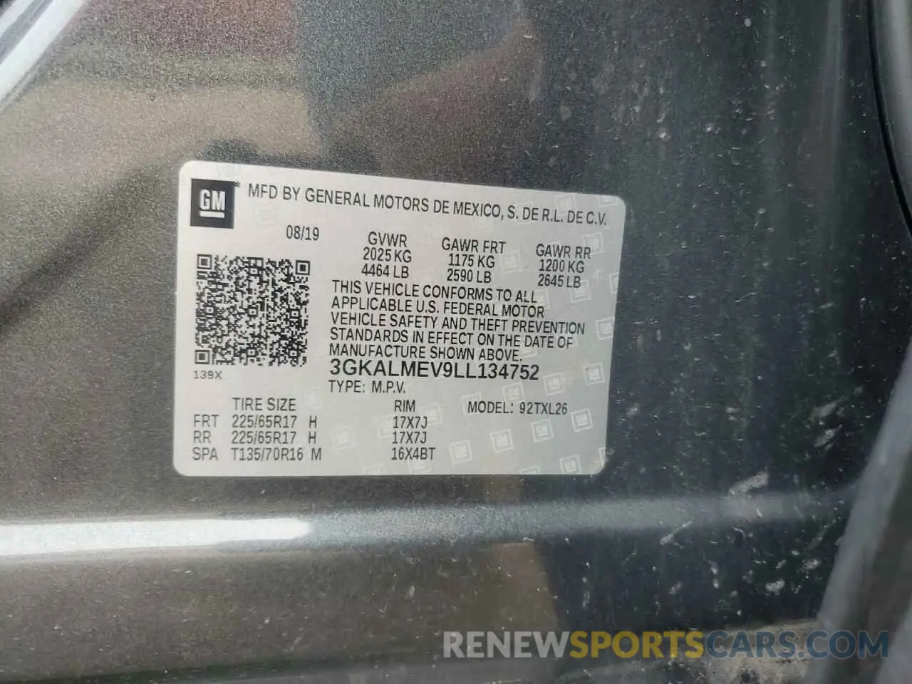 13 Photograph of a damaged car 3GKALMEV9LL134752 GMC TERRAIN 2020