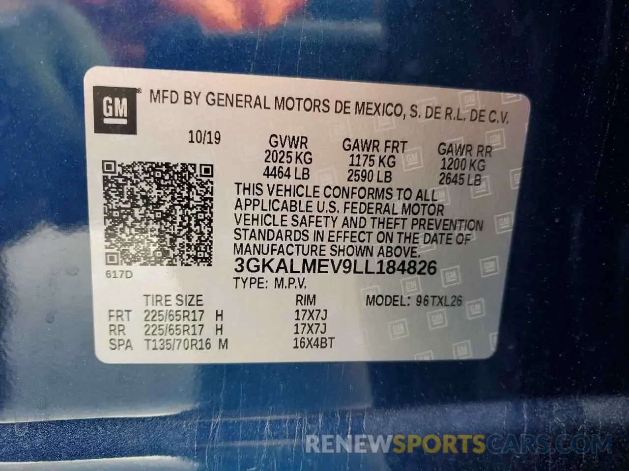 13 Photograph of a damaged car 3GKALMEV9LL184826 GMC TERRAIN 2020