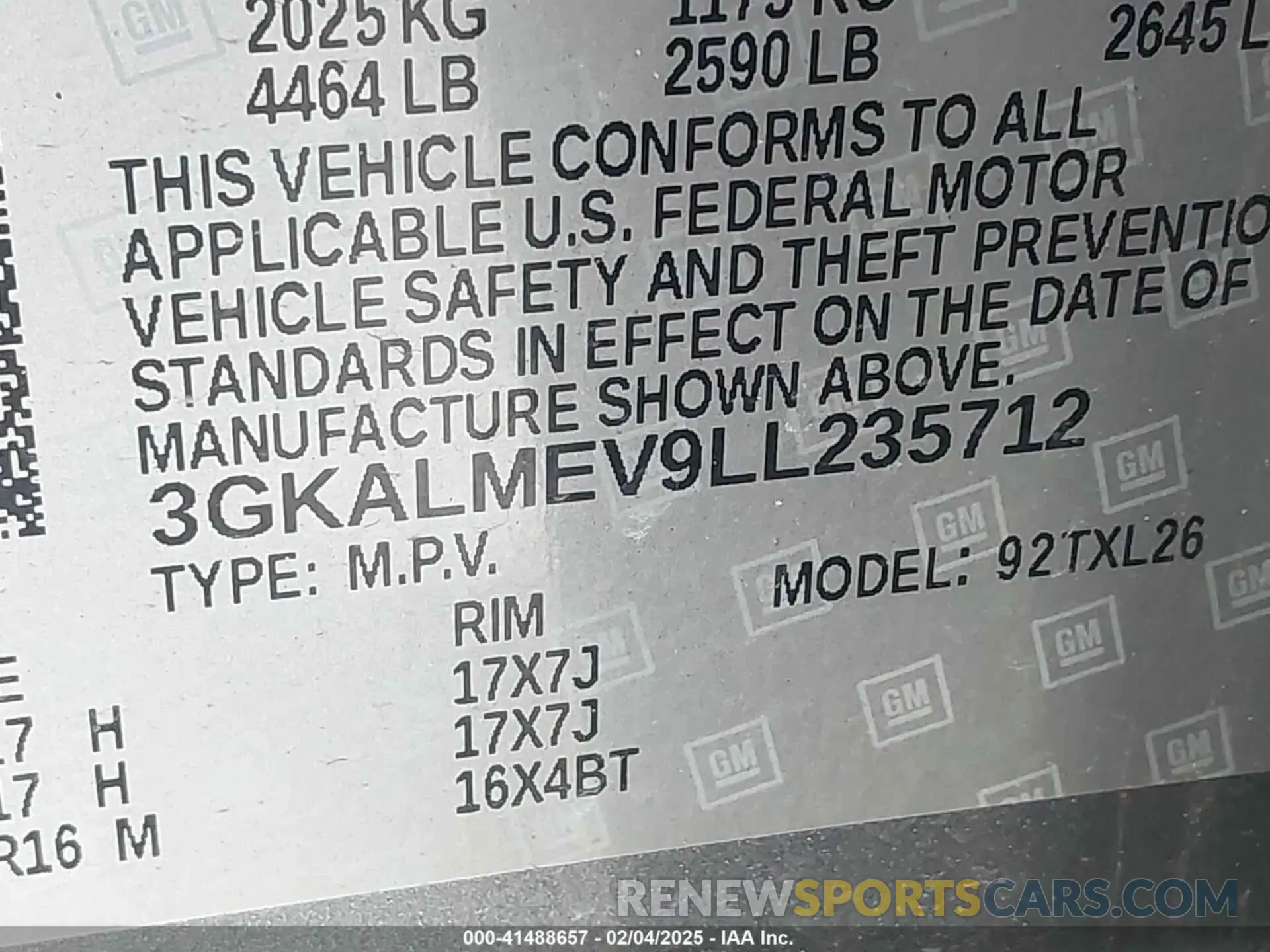 9 Photograph of a damaged car 3GKALMEV9LL235712 GMC TERRAIN 2020