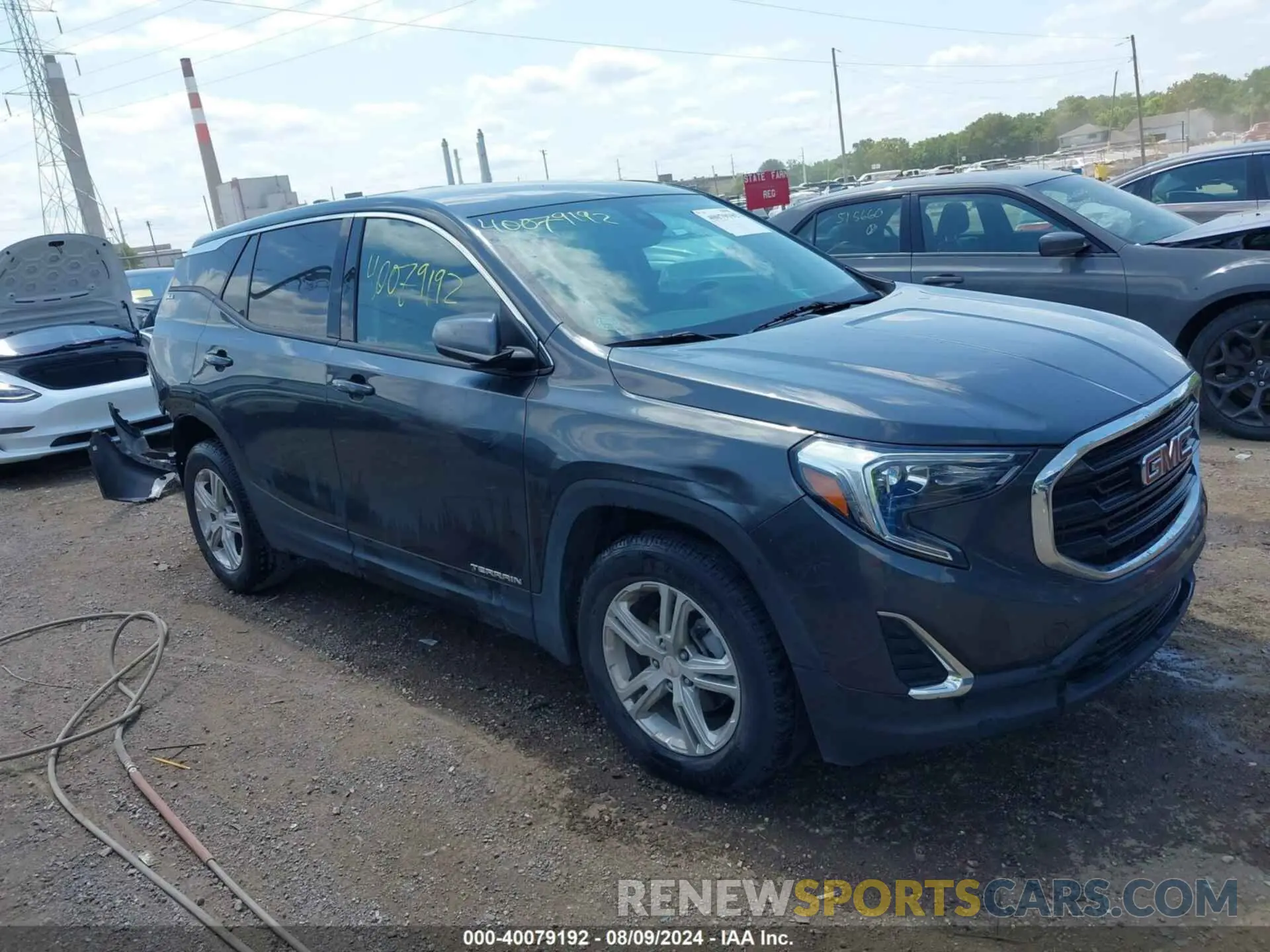 1 Photograph of a damaged car 3GKALMEVXLL136414 GMC TERRAIN 2020