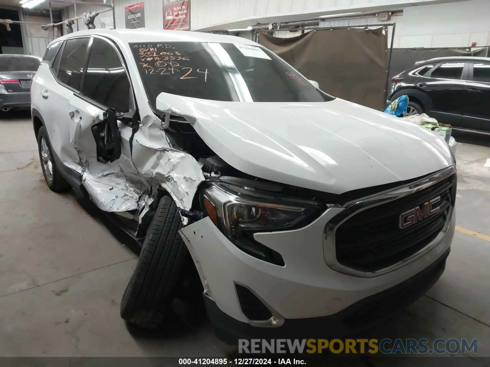 1 Photograph of a damaged car 3GKALMEVXLL143556 GMC TERRAIN 2020
