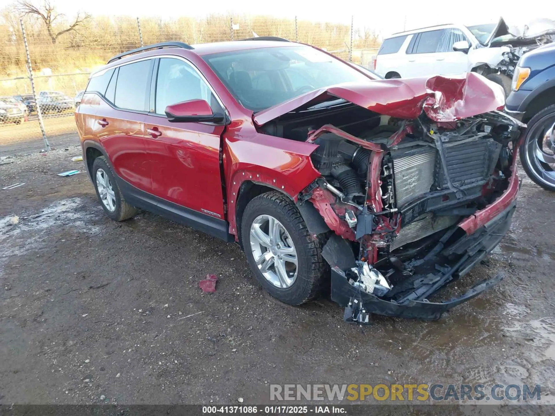 1 Photograph of a damaged car 3GKALMEVXLL193051 GMC TERRAIN 2020