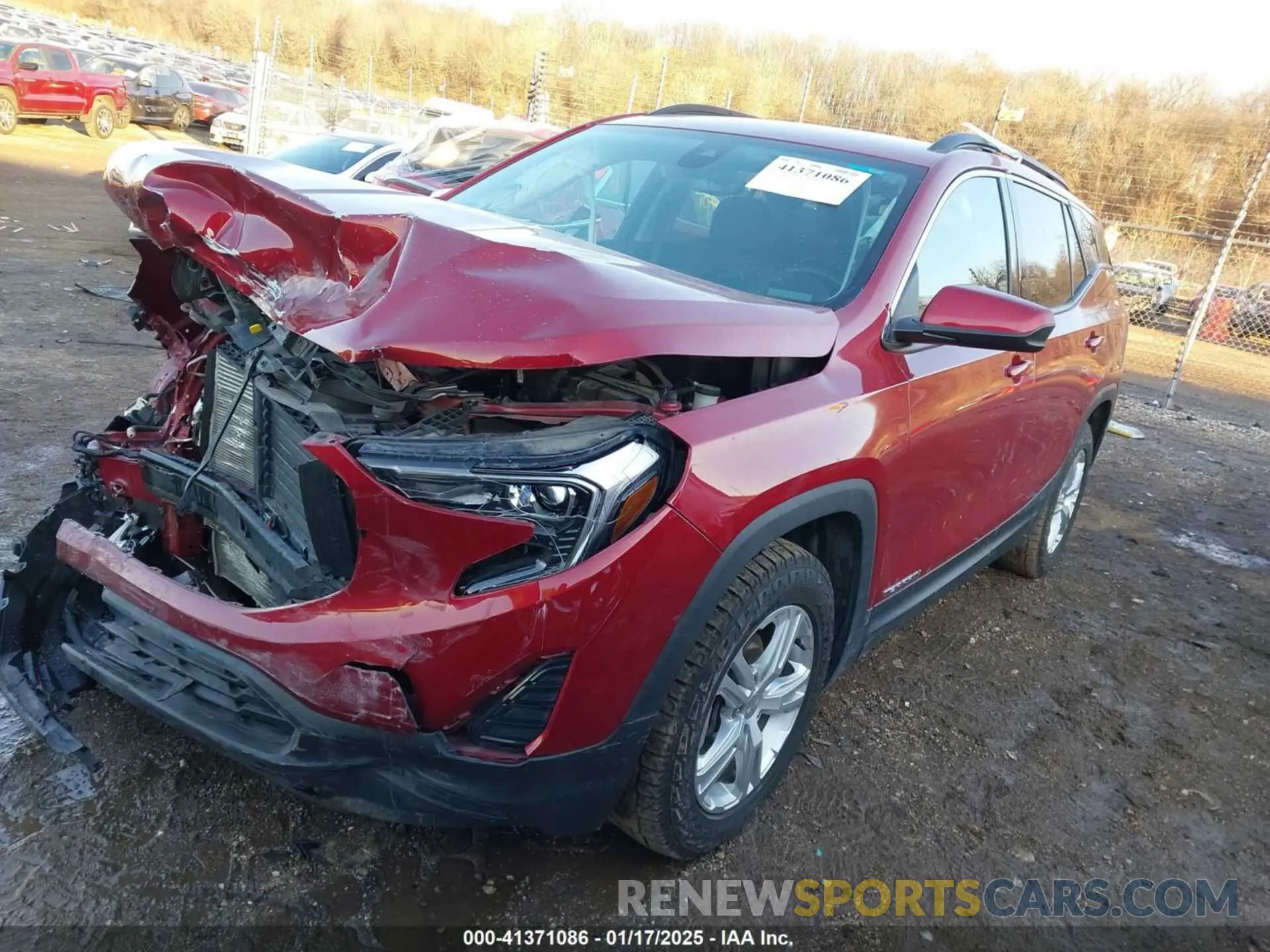 2 Photograph of a damaged car 3GKALMEVXLL193051 GMC TERRAIN 2020