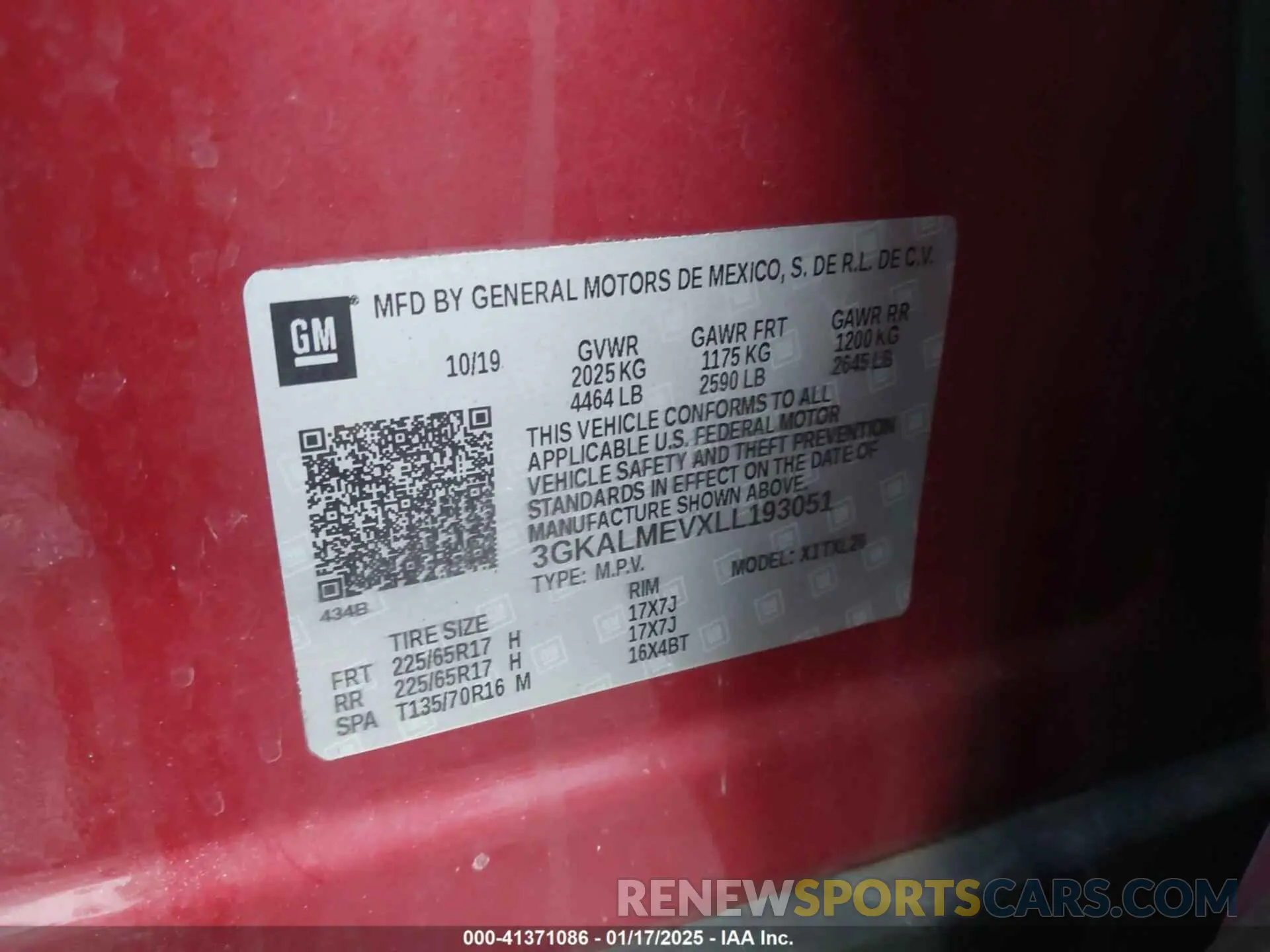 9 Photograph of a damaged car 3GKALMEVXLL193051 GMC TERRAIN 2020