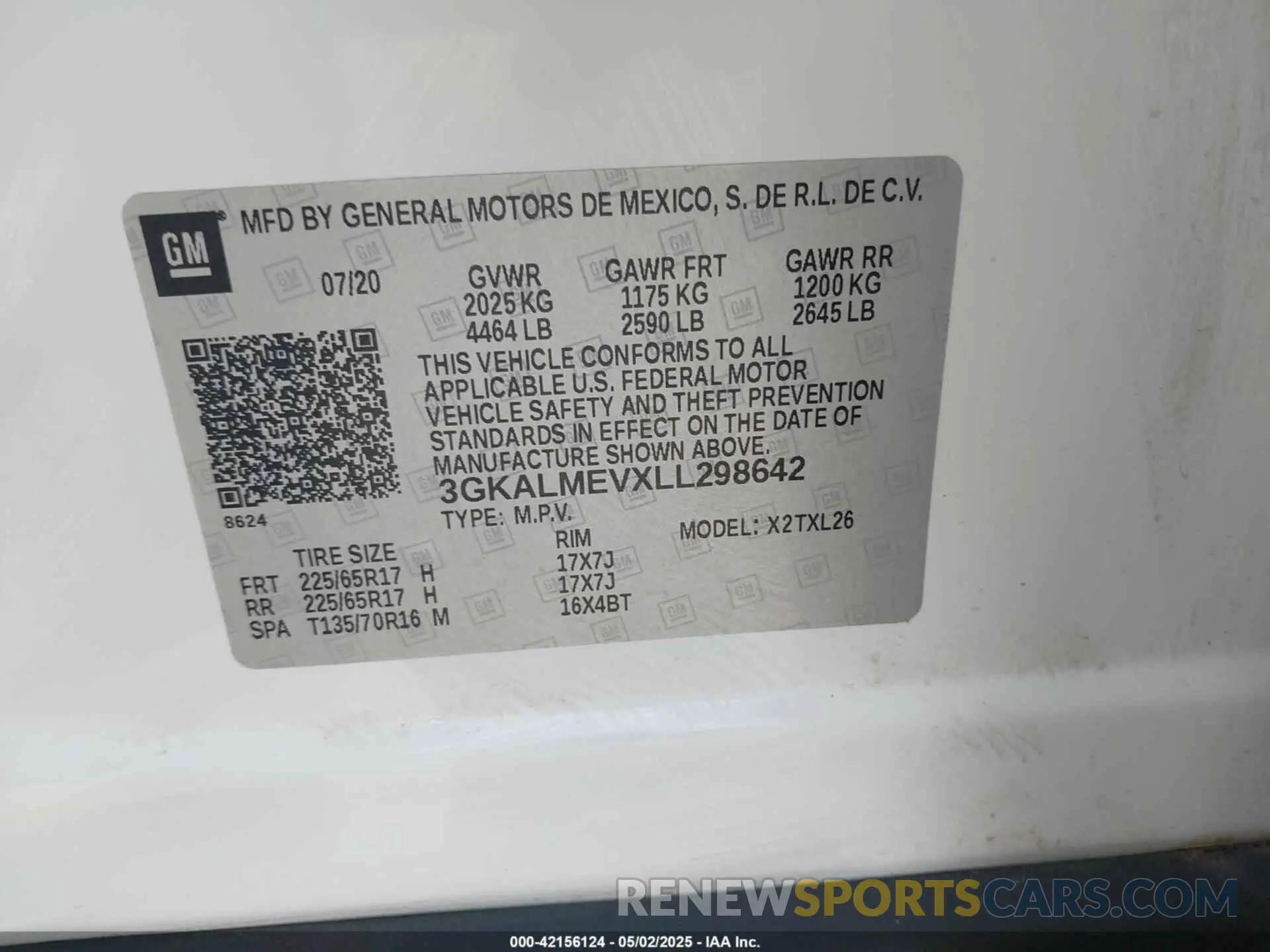 9 Photograph of a damaged car 3GKALMEVXLL298642 GMC TERRAIN 2020