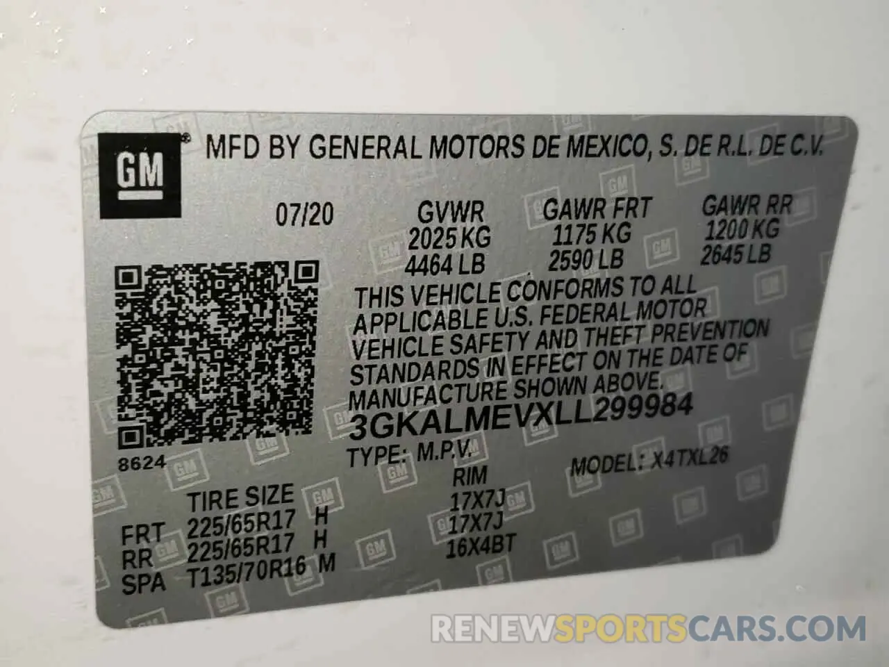 13 Photograph of a damaged car 3GKALMEVXLL299984 GMC TERRAIN 2020