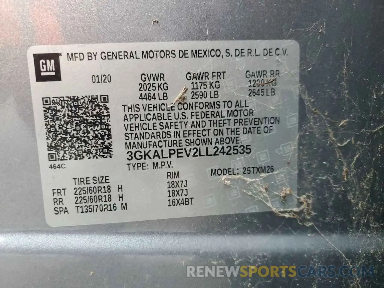 13 Photograph of a damaged car 3GKALPEV2LL242535 GMC TERRAIN 2020