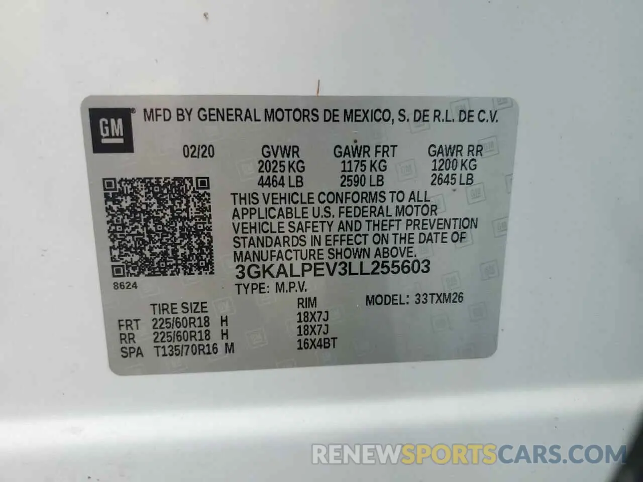 15 Photograph of a damaged car 3GKALPEV3LL255603 GMC TERRAIN 2020