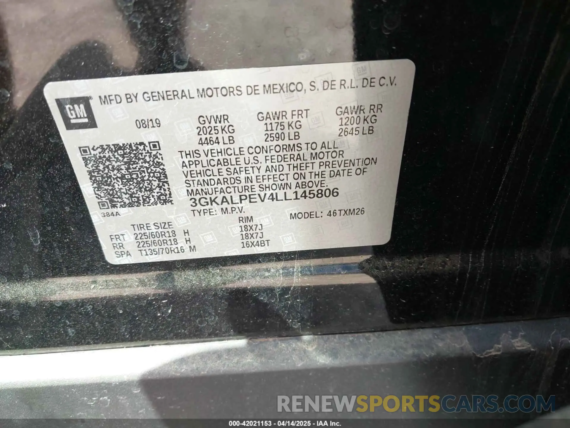 9 Photograph of a damaged car 3GKALPEV4LL145806 GMC TERRAIN 2020