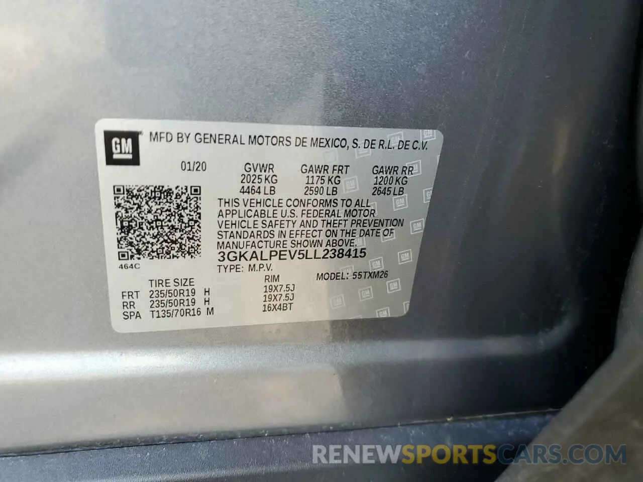 13 Photograph of a damaged car 3GKALPEV5LL238415 GMC TERRAIN 2020