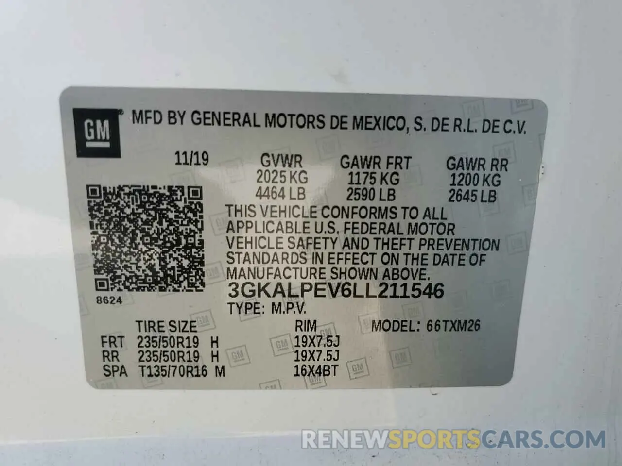 13 Photograph of a damaged car 3GKALPEV6LL211546 GMC TERRAIN 2020