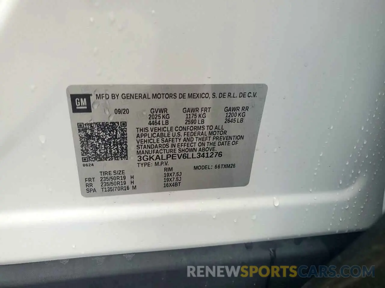 13 Photograph of a damaged car 3GKALPEV6LL341276 GMC TERRAIN 2020