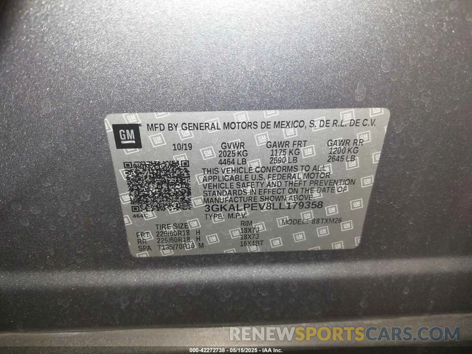 9 Photograph of a damaged car 3GKALPEV8LL179358 GMC TERRAIN 2020