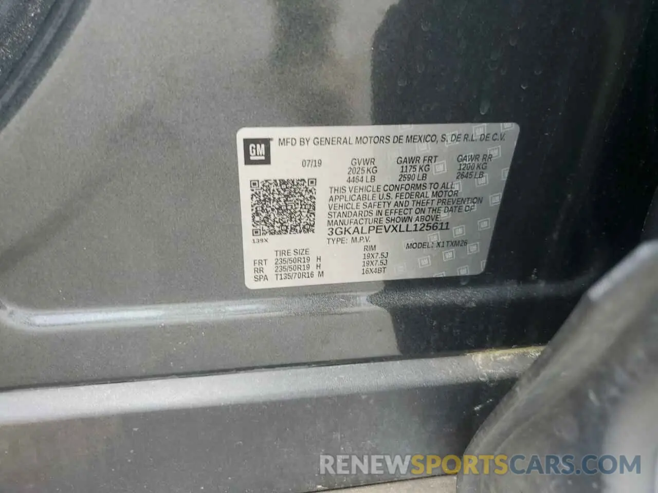 13 Photograph of a damaged car 3GKALPEVXLL125611 GMC TERRAIN 2020