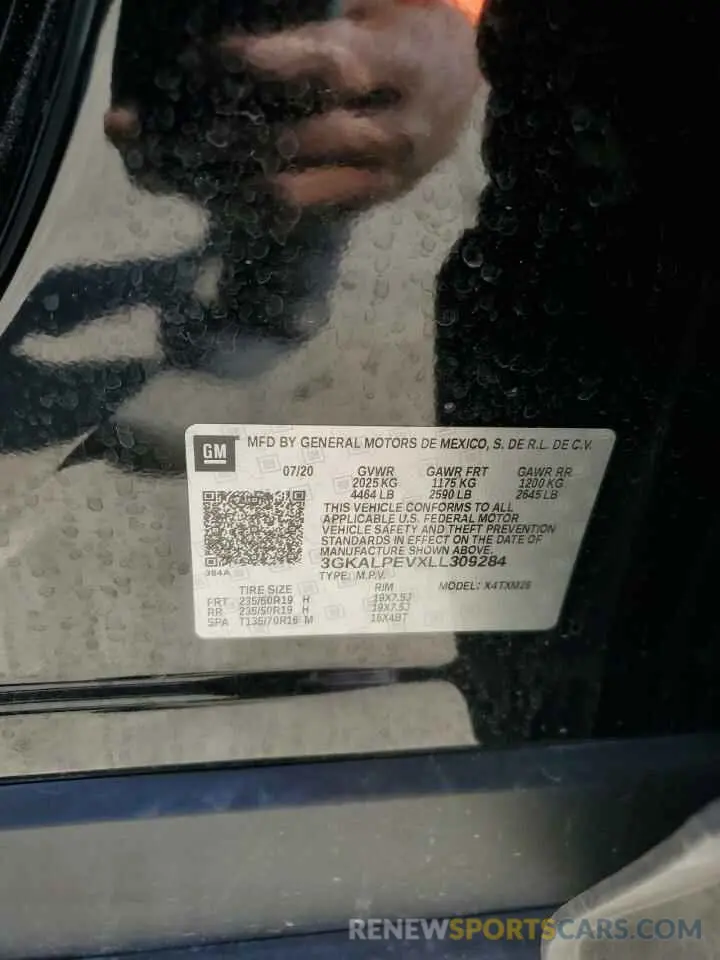 13 Photograph of a damaged car 3GKALPEVXLL309284 GMC TERRAIN 2020