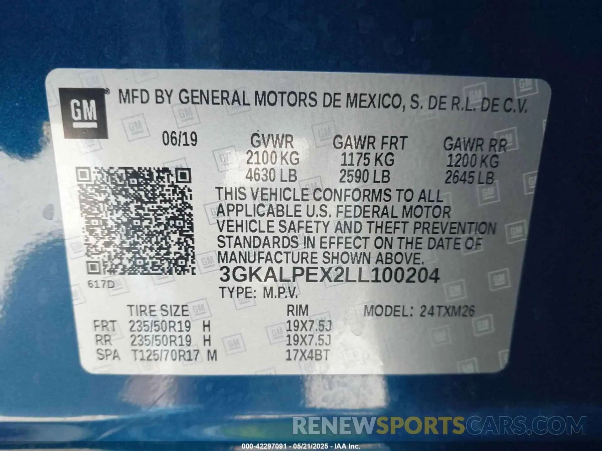 9 Photograph of a damaged car 3GKALPEX2LL100204 GMC TERRAIN 2020