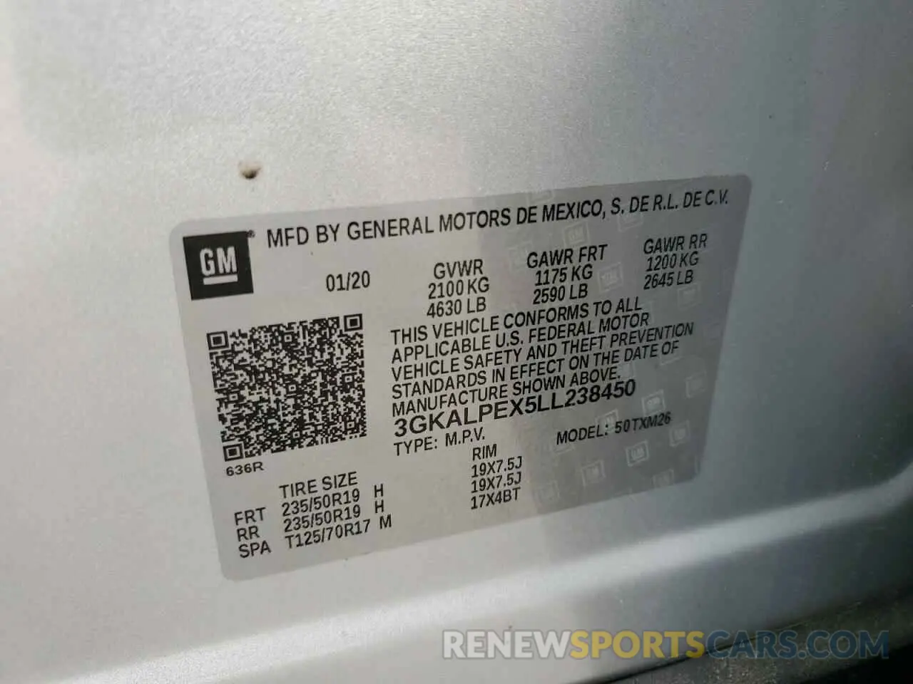 13 Photograph of a damaged car 3GKALPEX5LL238450 GMC TERRAIN 2020