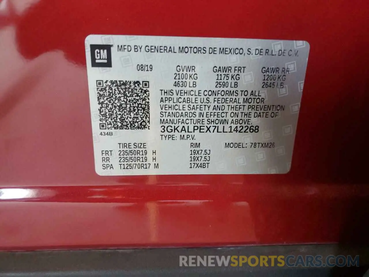 14 Photograph of a damaged car 3GKALPEX7LL142268 GMC TERRAIN 2020