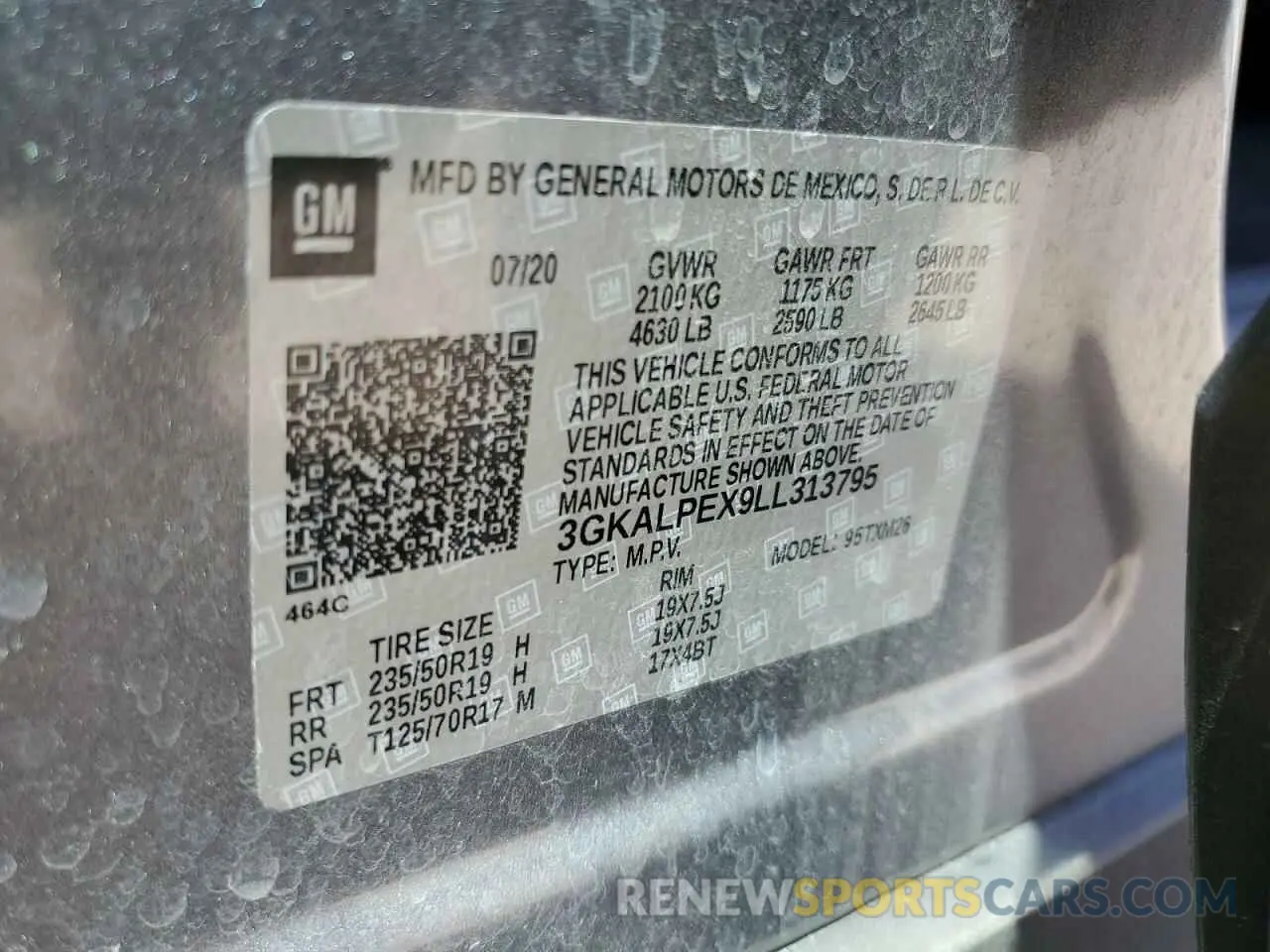 12 Photograph of a damaged car 3GKALPEX9LL313795 GMC TERRAIN 2020