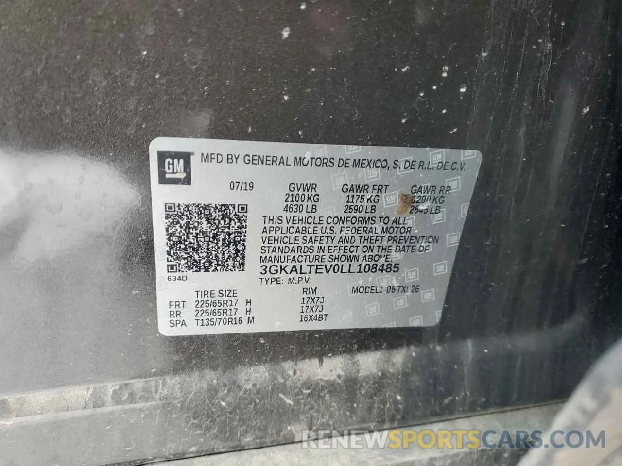 13 Photograph of a damaged car 3GKALTEV0LL108485 GMC TERRAIN 2020