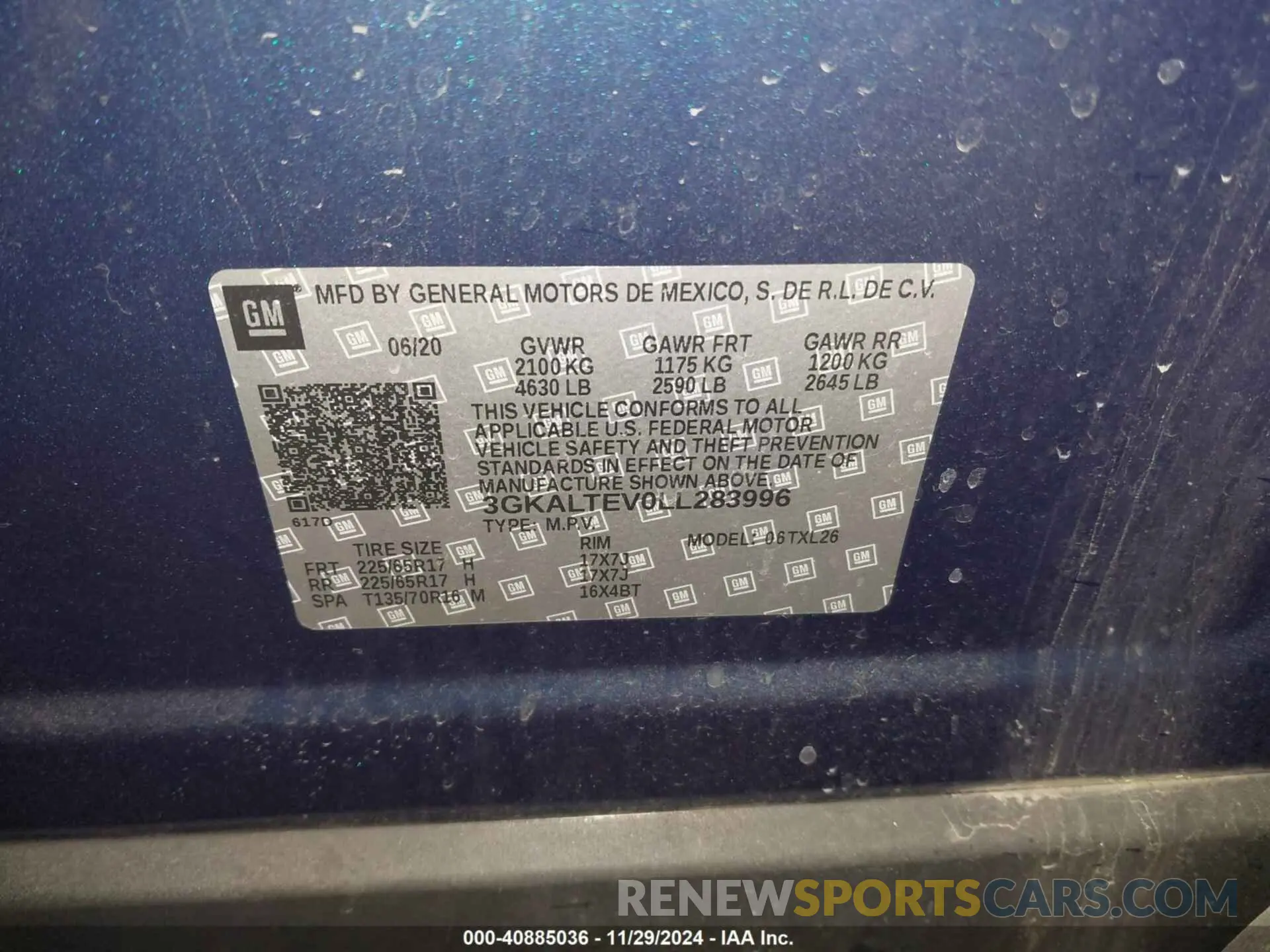9 Photograph of a damaged car 3GKALTEV0LL283996 GMC TERRAIN 2020