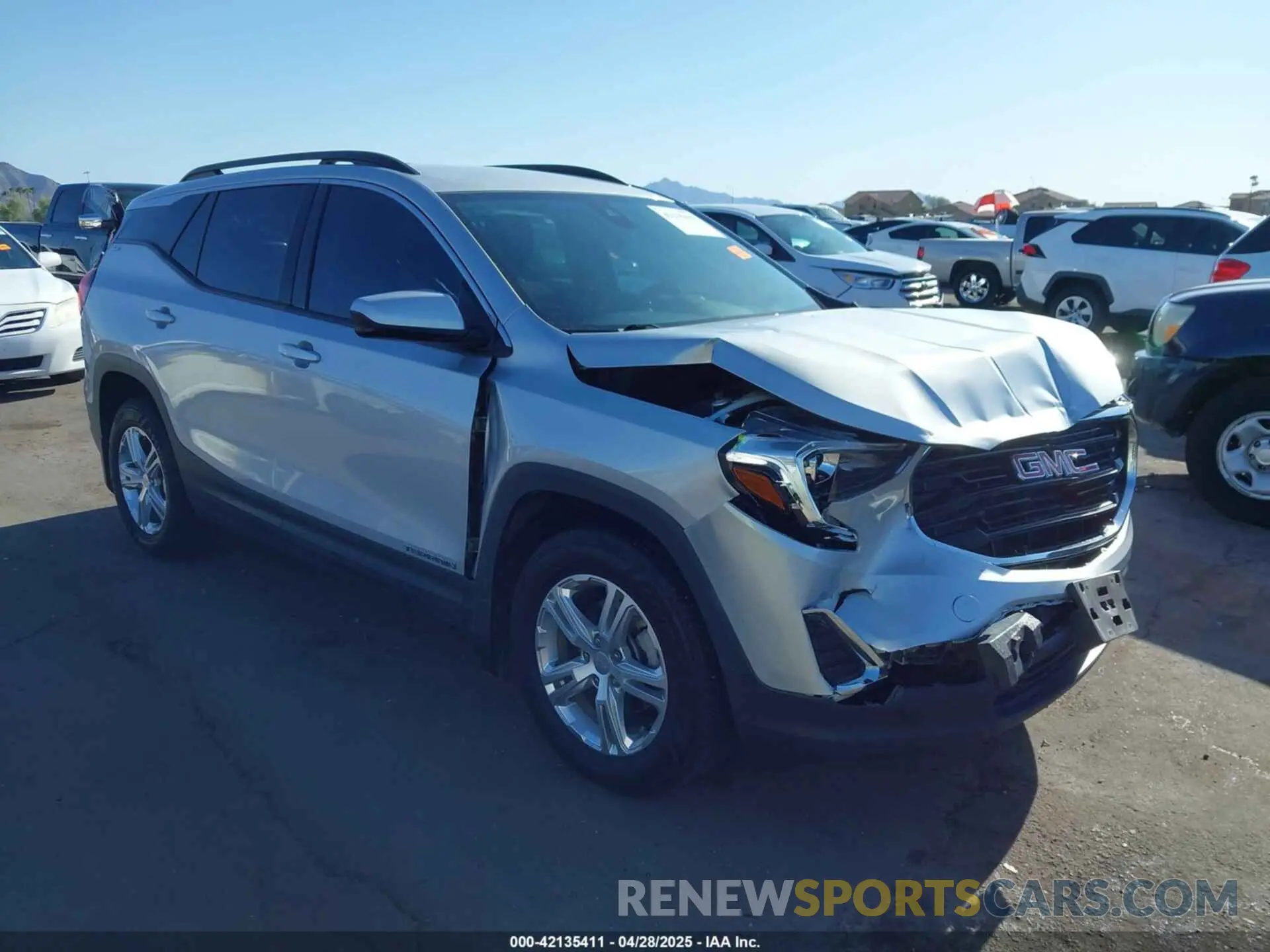 1 Photograph of a damaged car 3GKALTEV2LL136210 GMC TERRAIN 2020