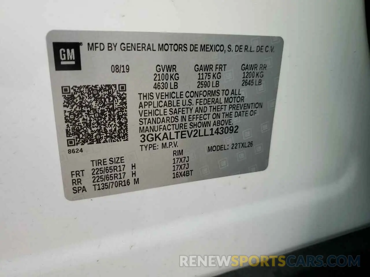13 Photograph of a damaged car 3GKALTEV2LL143092 GMC TERRAIN 2020