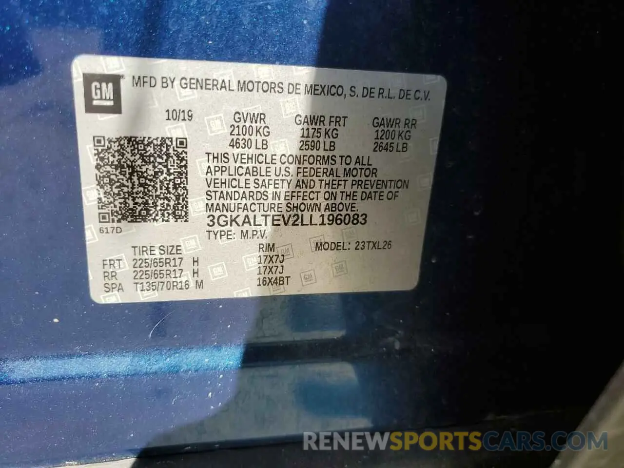 15 Photograph of a damaged car 3GKALTEV2LL196083 GMC TERRAIN 2020