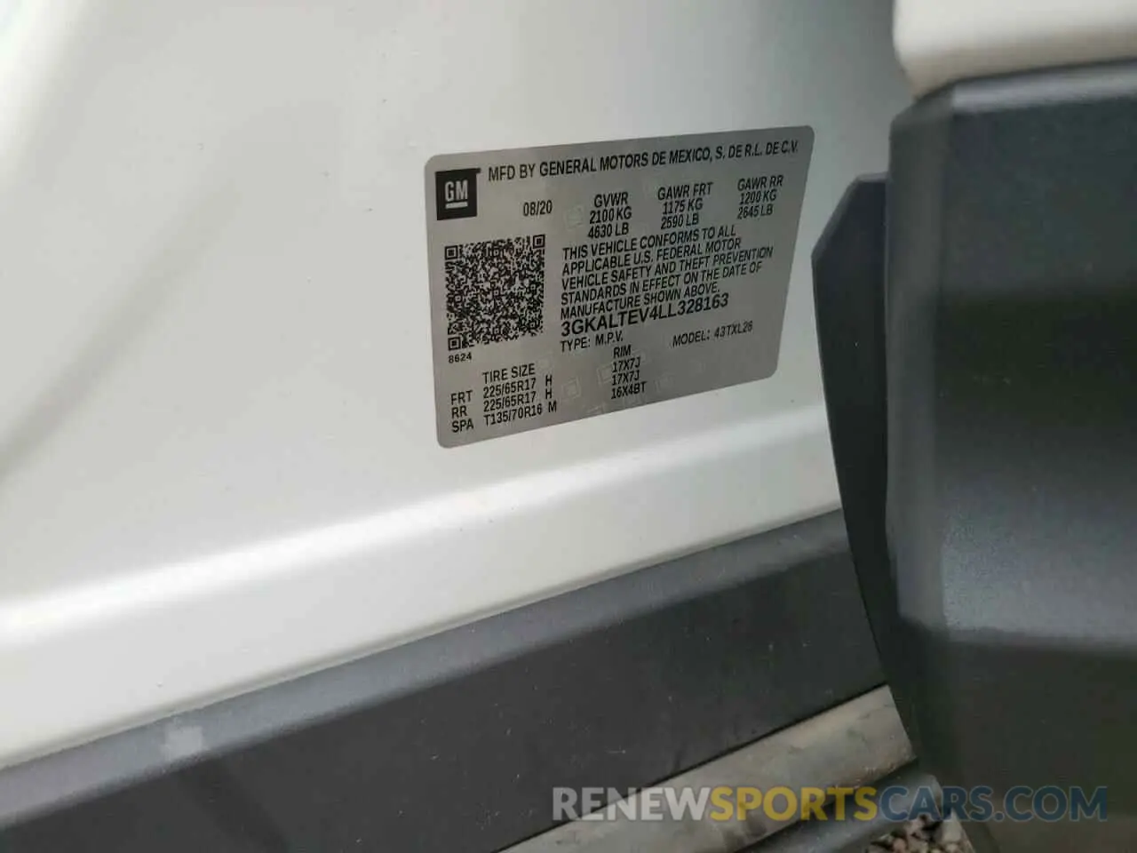 13 Photograph of a damaged car 3GKALTEV4LL328163 GMC TERRAIN 2020