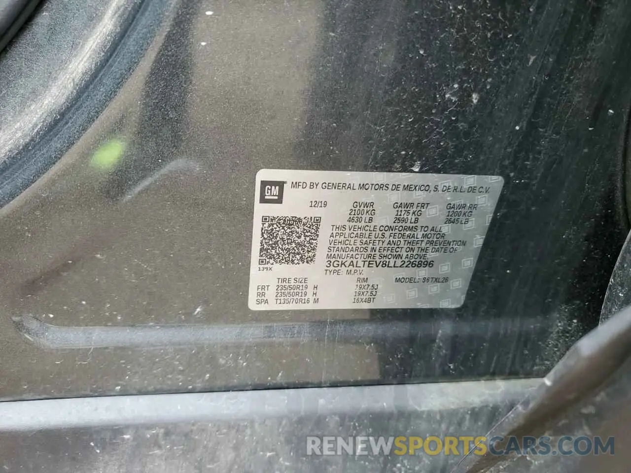 13 Photograph of a damaged car 3GKALTEV8LL226896 GMC TERRAIN 2020