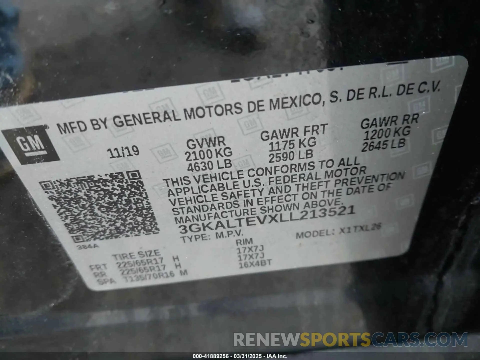 9 Photograph of a damaged car 3GKALTEVXLL213521 GMC TERRAIN 2020