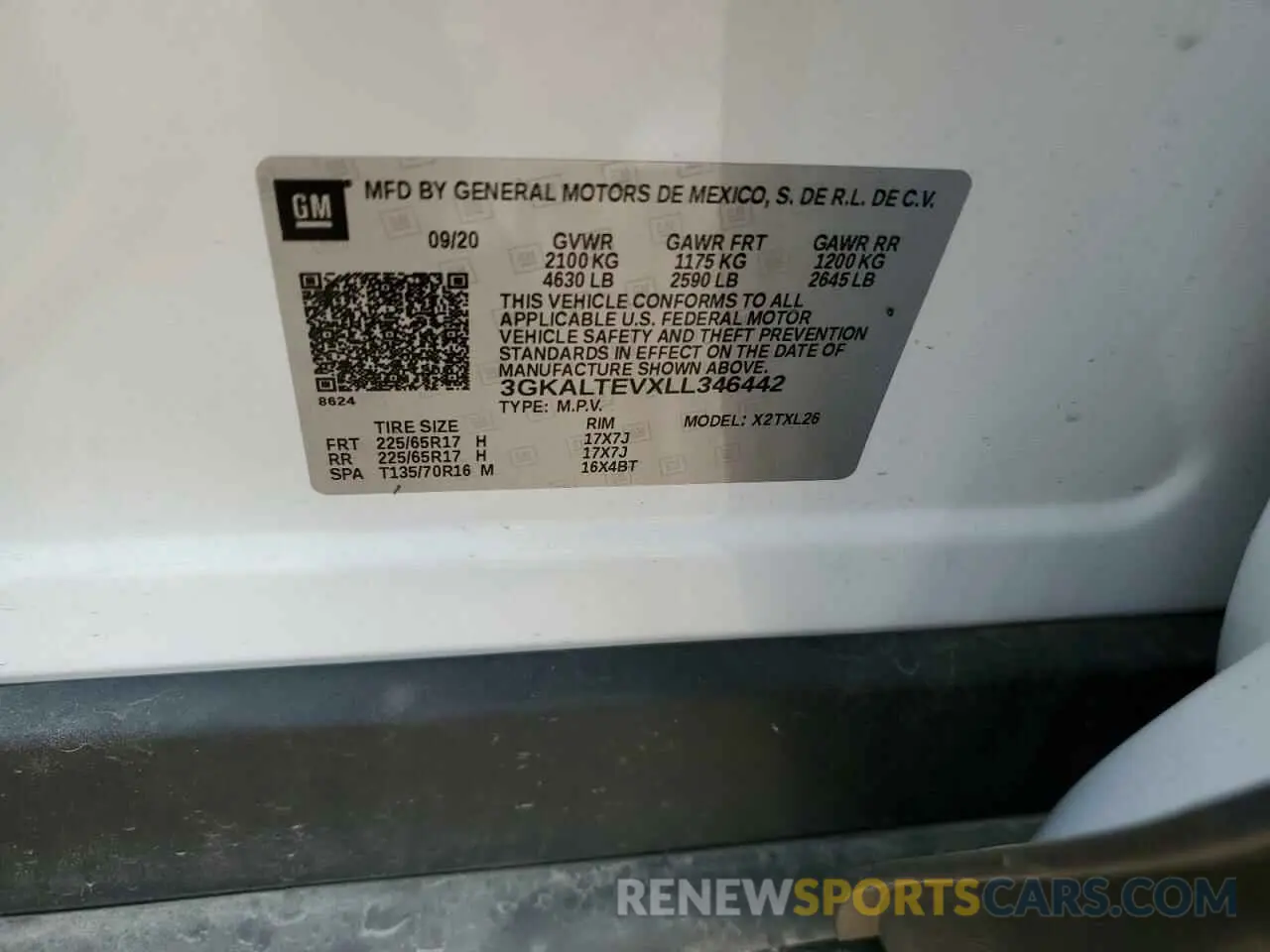 13 Photograph of a damaged car 3GKALTEVXLL346442 GMC TERRAIN 2020