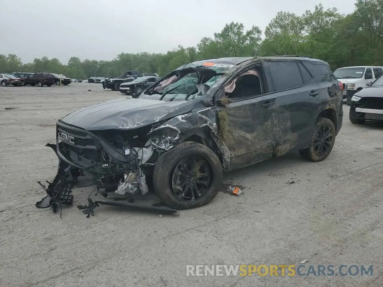 1 Photograph of a damaged car 3GKALVEV6LL260427 GMC TERRAIN 2020