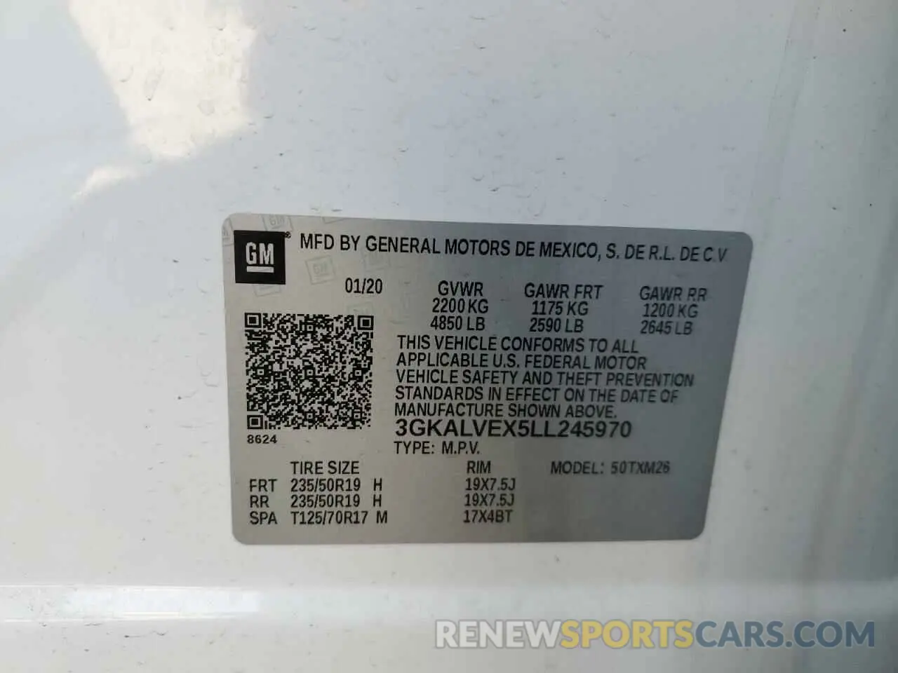 12 Photograph of a damaged car 3GKALVEX5LL245970 GMC TERRAIN 2020