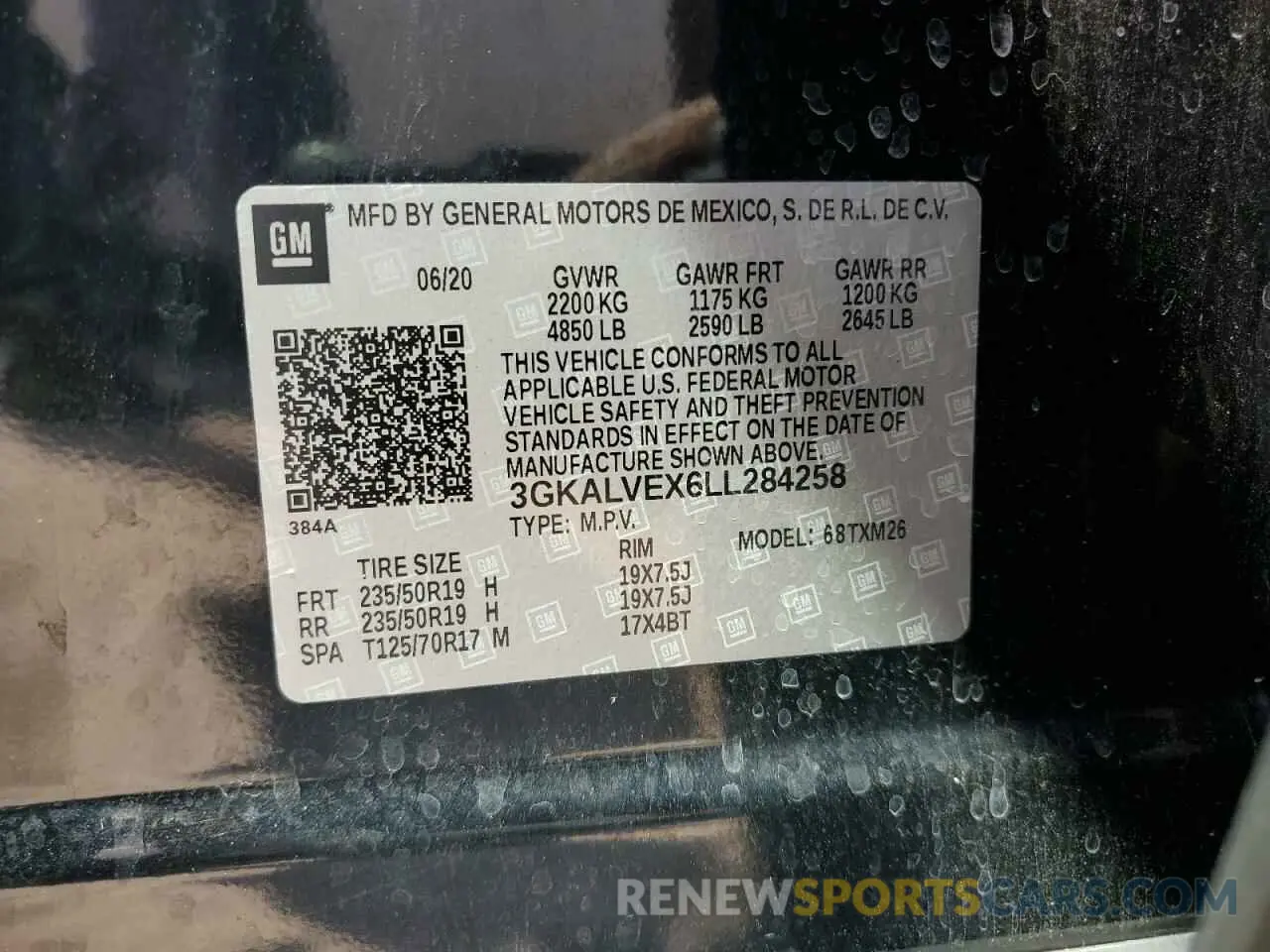 13 Photograph of a damaged car 3GKALVEX6LL284258 GMC TERRAIN 2020