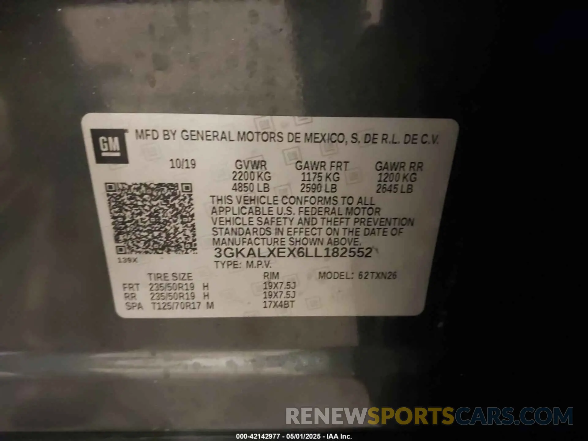 9 Photograph of a damaged car 3GKALXEX6LL182552 GMC TERRAIN 2020
