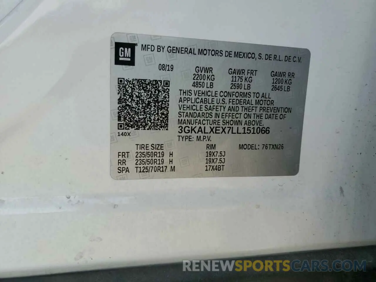 15 Photograph of a damaged car 3GKALXEX7LL151066 GMC TERRAIN 2020