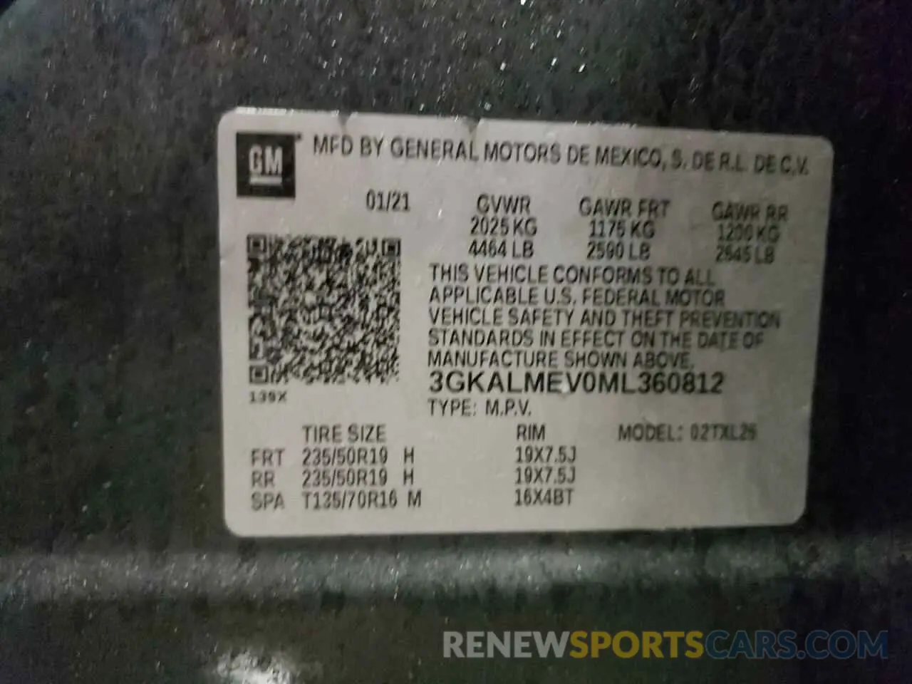 13 Photograph of a damaged car 3GKALMEV0ML360812 GMC TERRAIN 2021