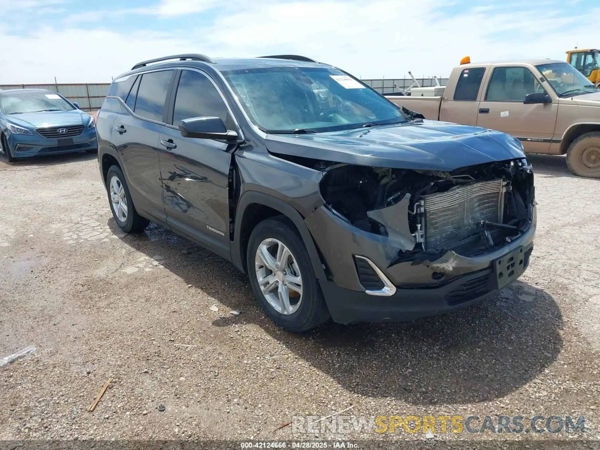 1 Photograph of a damaged car 3GKALMEV2ML384884 GMC TERRAIN 2021
