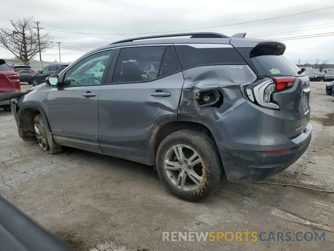2 Photograph of a damaged car 3GKALMEV4ML301911 GMC TERRAIN 2021