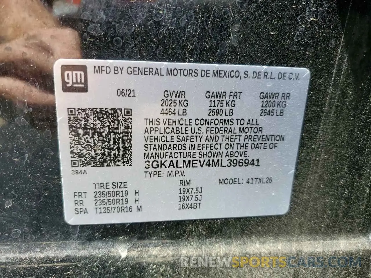 13 Photograph of a damaged car 3GKALMEV4ML396941 GMC TERRAIN 2021