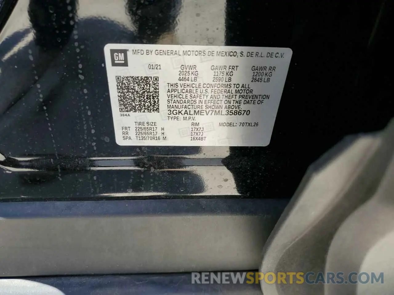 12 Photograph of a damaged car 3GKALMEV7ML358670 GMC TERRAIN 2021
