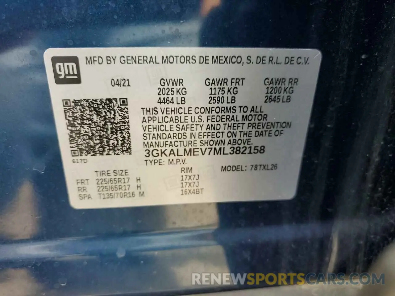 12 Photograph of a damaged car 3GKALMEV7ML382158 GMC TERRAIN 2021
