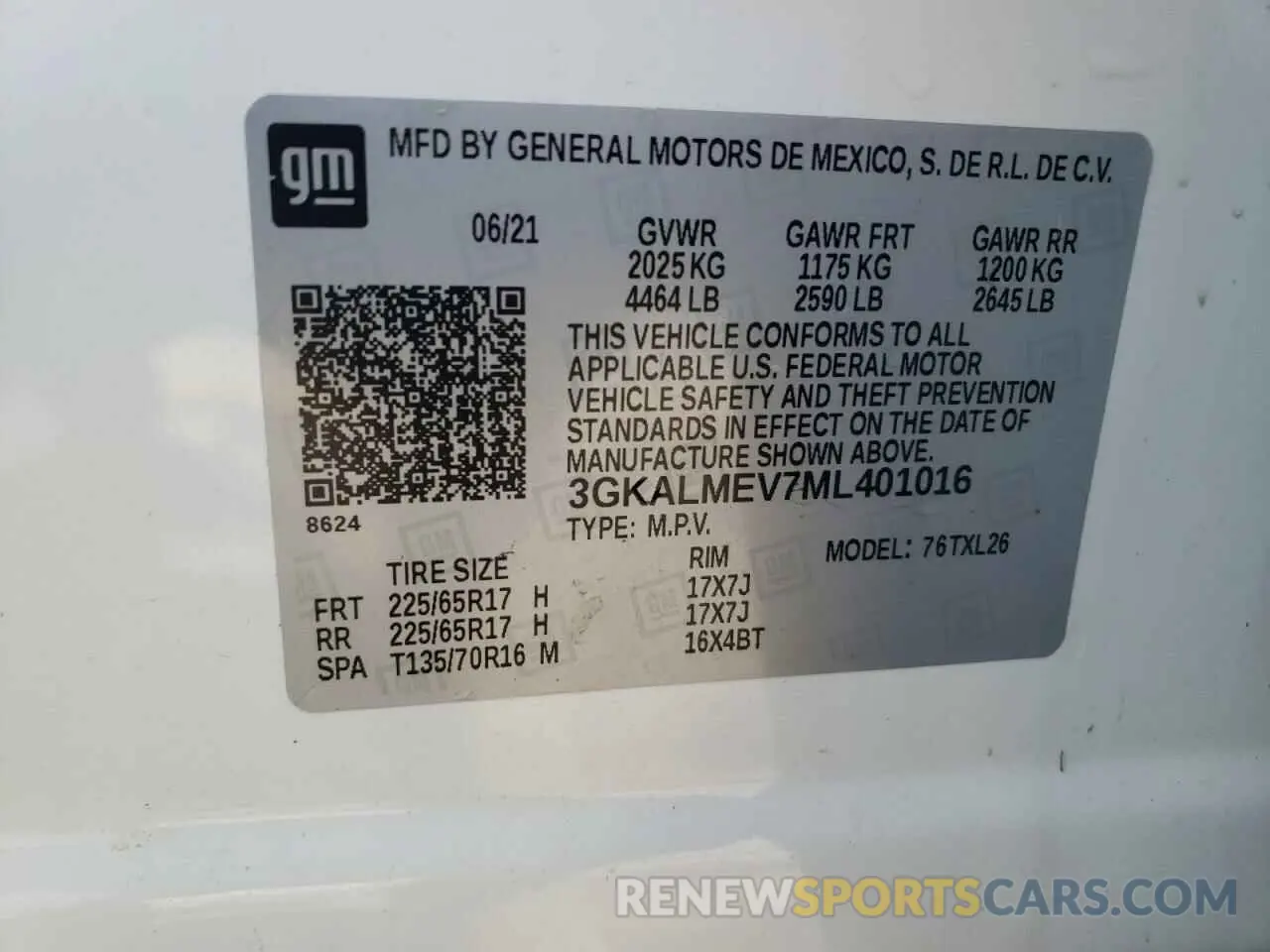 13 Photograph of a damaged car 3GKALMEV7ML401016 GMC TERRAIN 2021