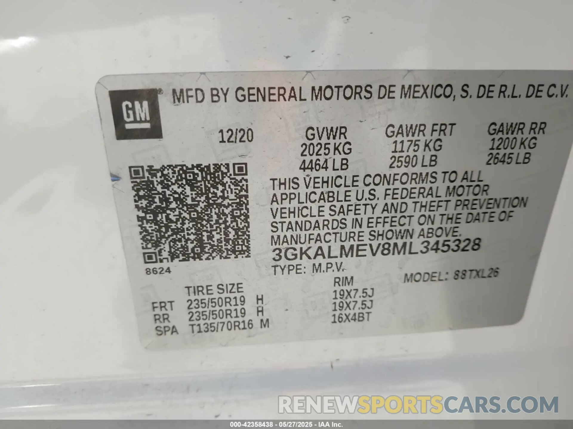9 Photograph of a damaged car 3GKALMEV8ML345328 GMC TERRAIN 2021