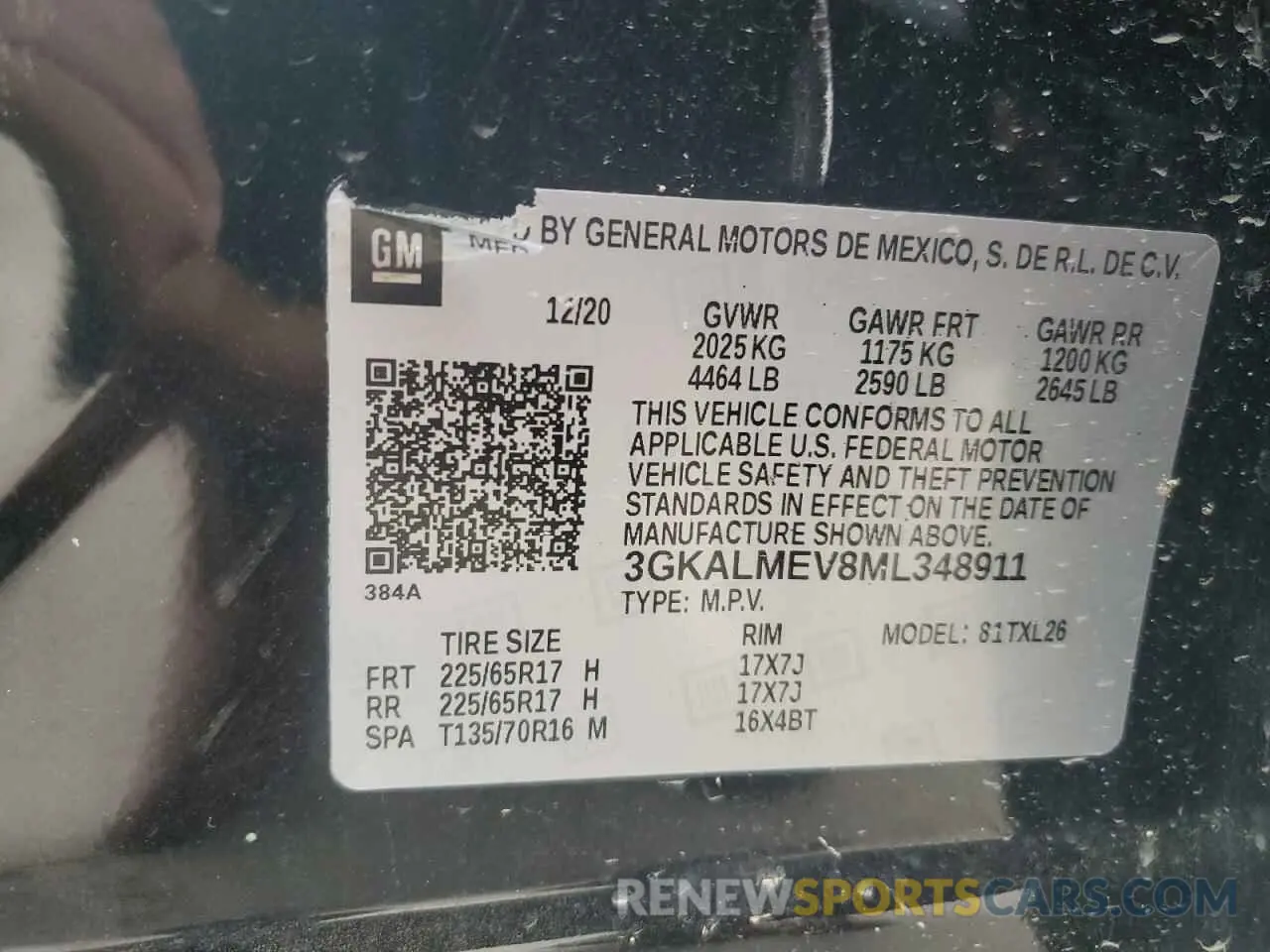 13 Photograph of a damaged car 3GKALMEV8ML348911 GMC TERRAIN 2021