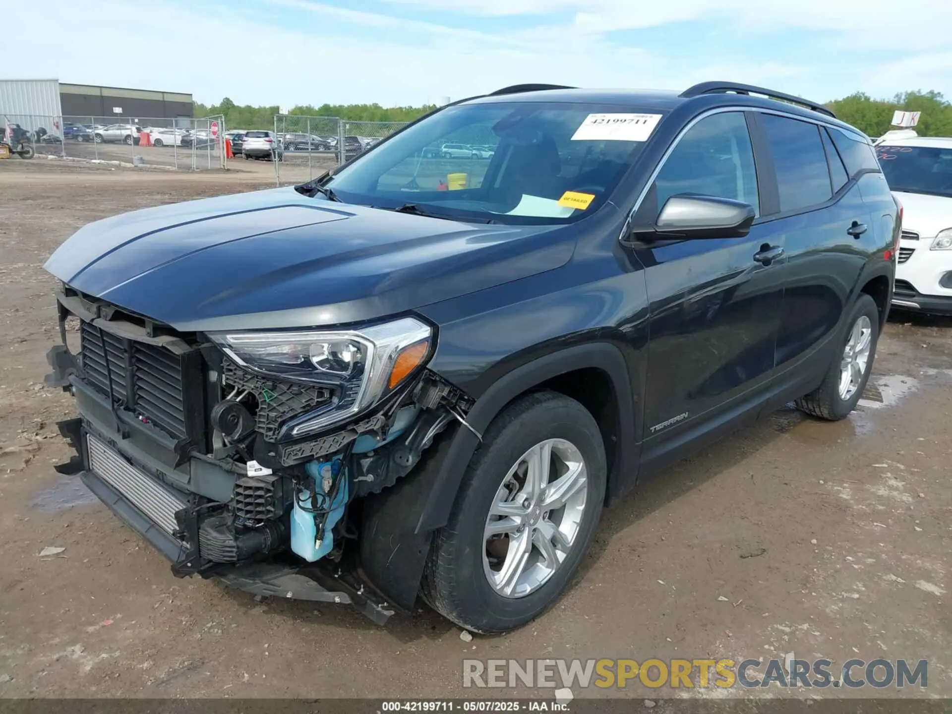 2 Photograph of a damaged car 3GKALMEVXML385622 GMC TERRAIN 2021
