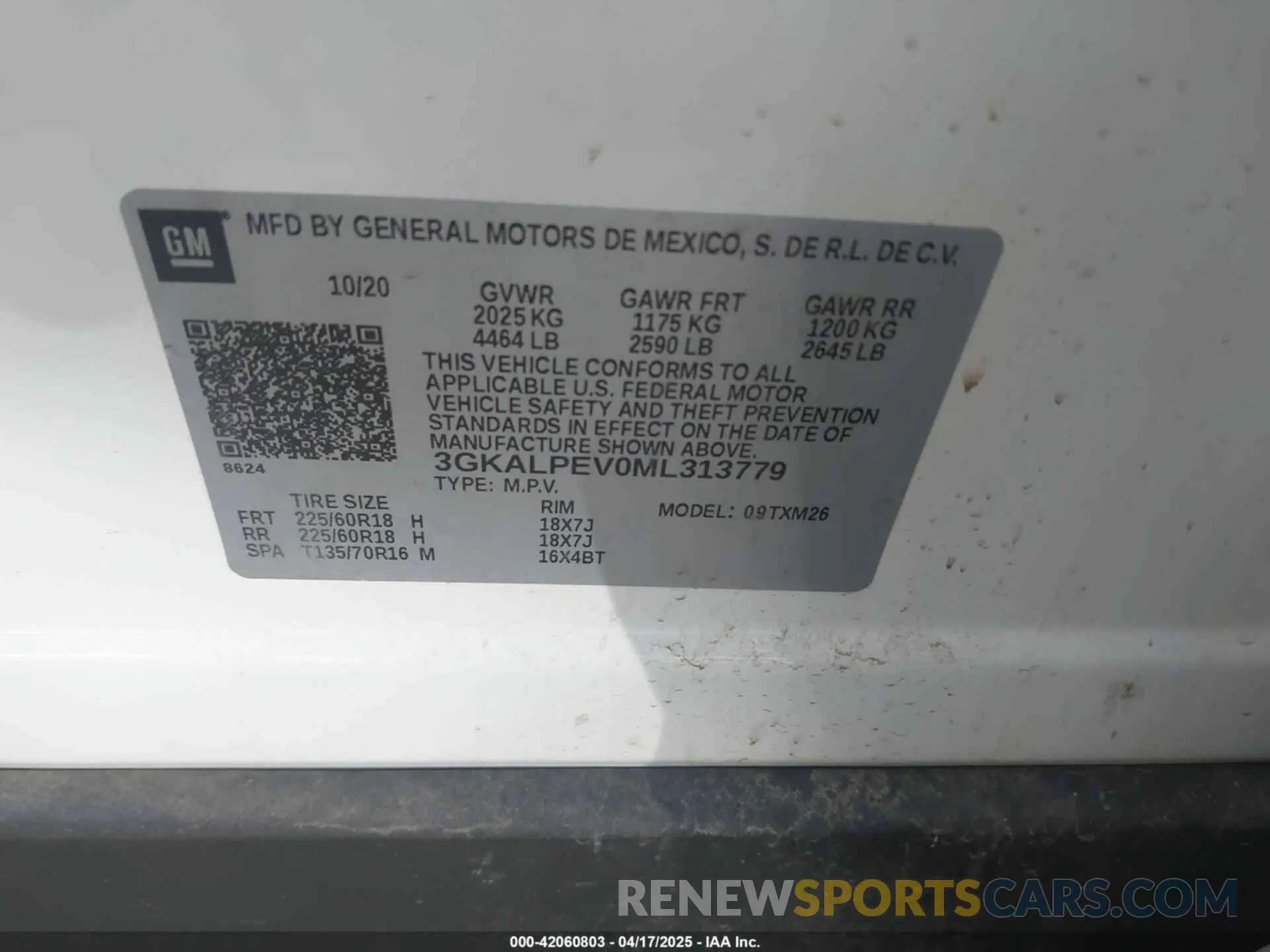 9 Photograph of a damaged car 3GKALPEV0ML313779 GMC TERRAIN 2021